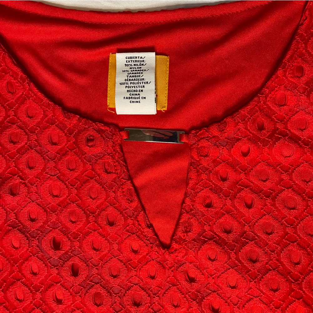 Ruby Rd. Red Tunic Size PM